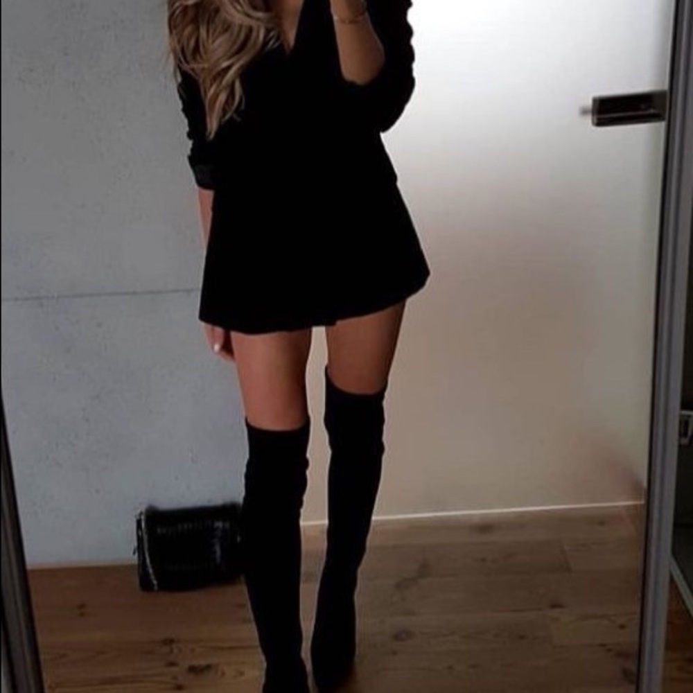 Lace up over the knee boots